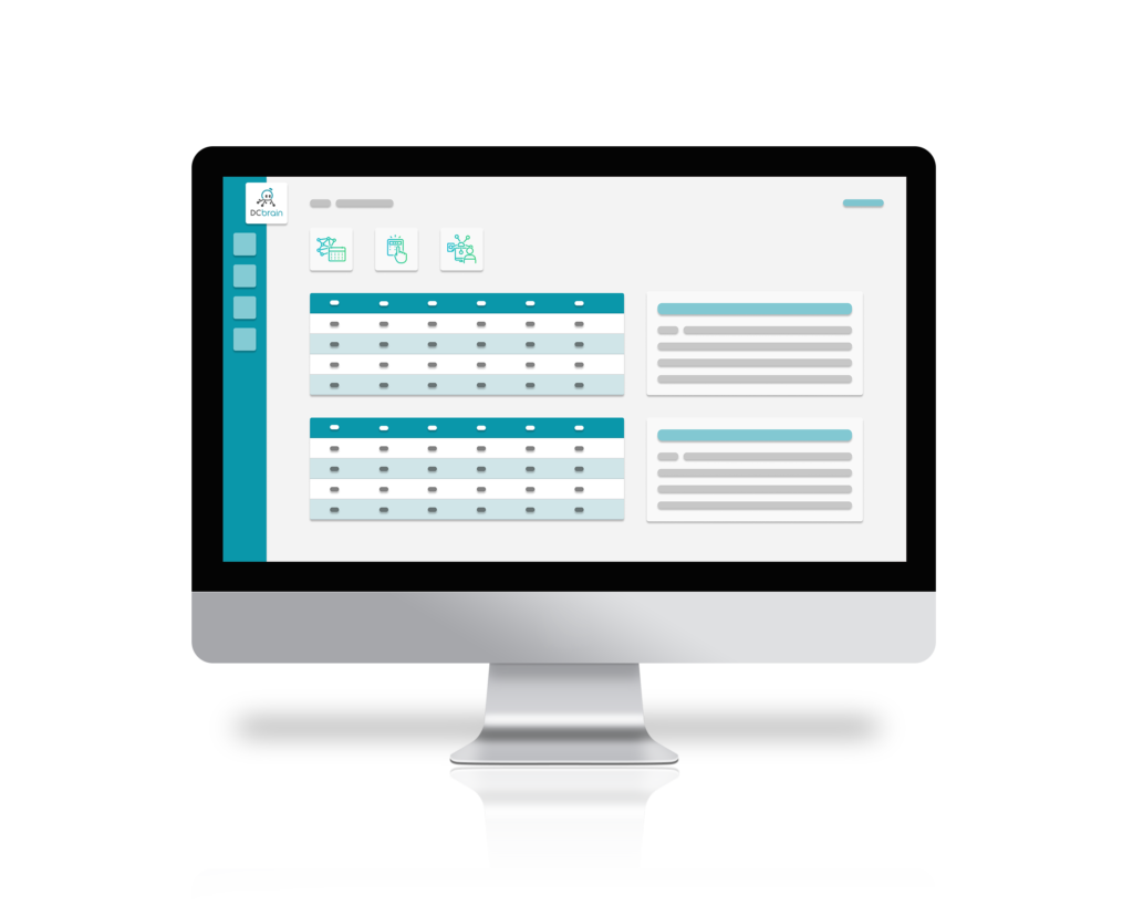 visuel de la solution DCbrain montrant l'utilisation de données